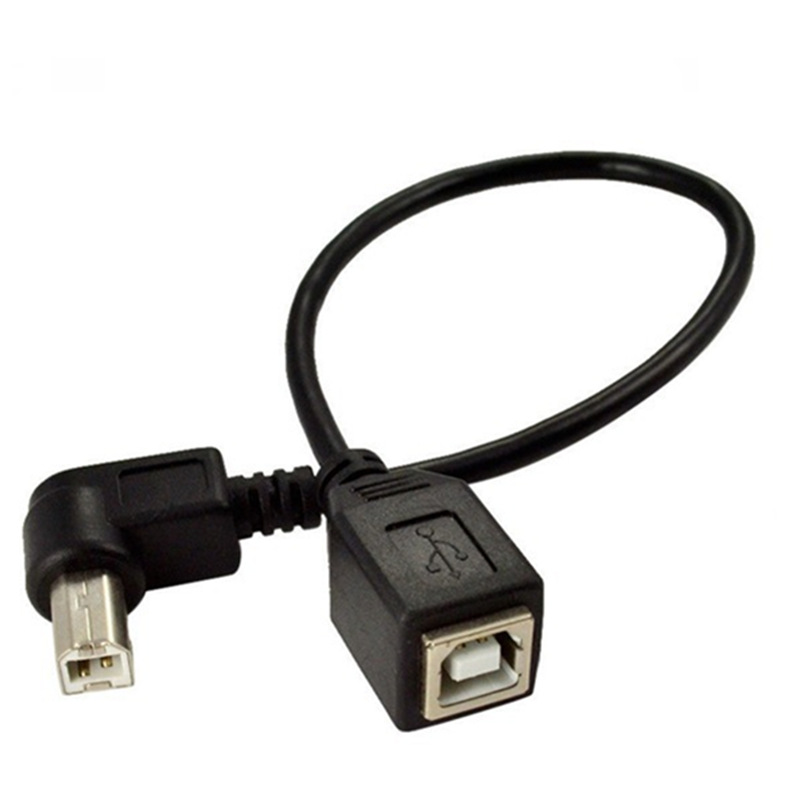 free sample custom right angle USB 2.0 B male to B female extension printer cable