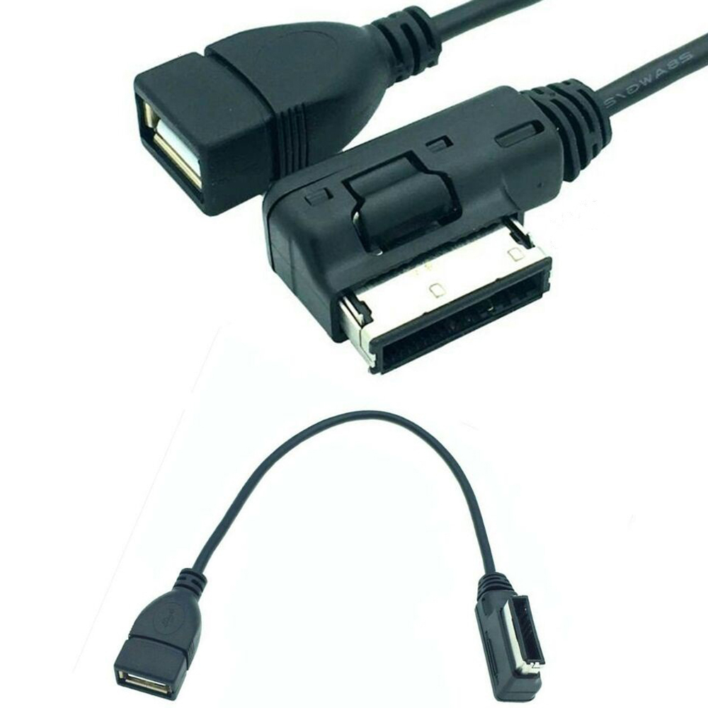 USB 2.0 A female to AMI MDI MMI audio AUX cable for Audi Volkswagen 